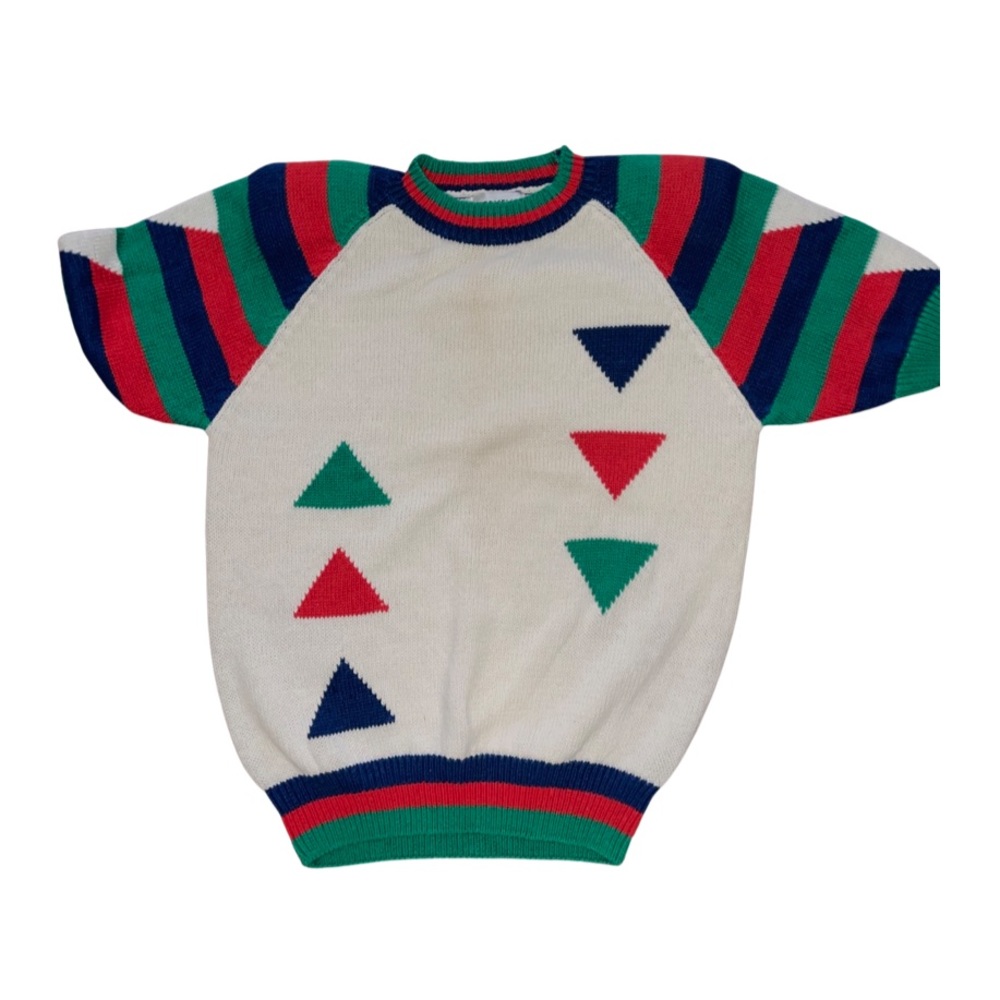 Vintage Cervelle Short sleeve Women’s Designer Sweater: Retro 80’s Cute Apparel